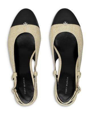 Tory Burch Women's Cap Toe Slingback Pumps