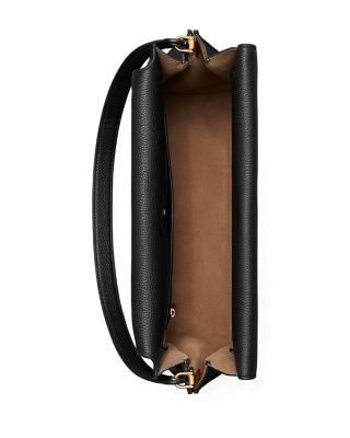 Tory Burch Lee Radziwill Pebble Leather Large Shoulder Bag