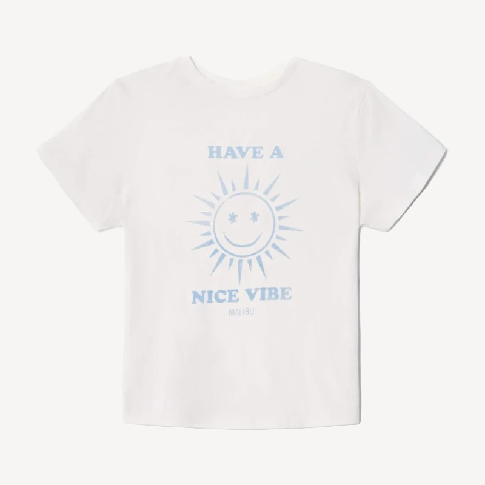 Classic "Nice Vibes" Tee - Vintage White
