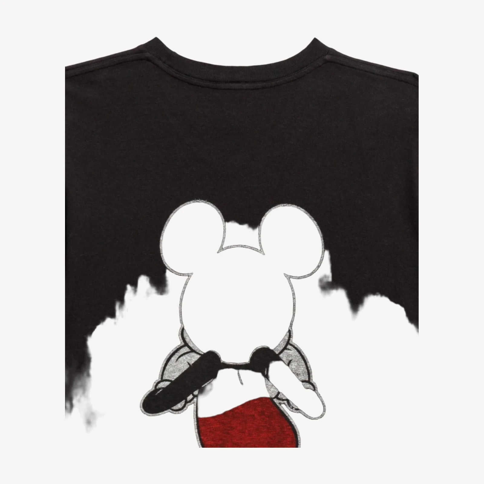 Boyfriend "Silly Mickey Mouse" Tee - Washed Black