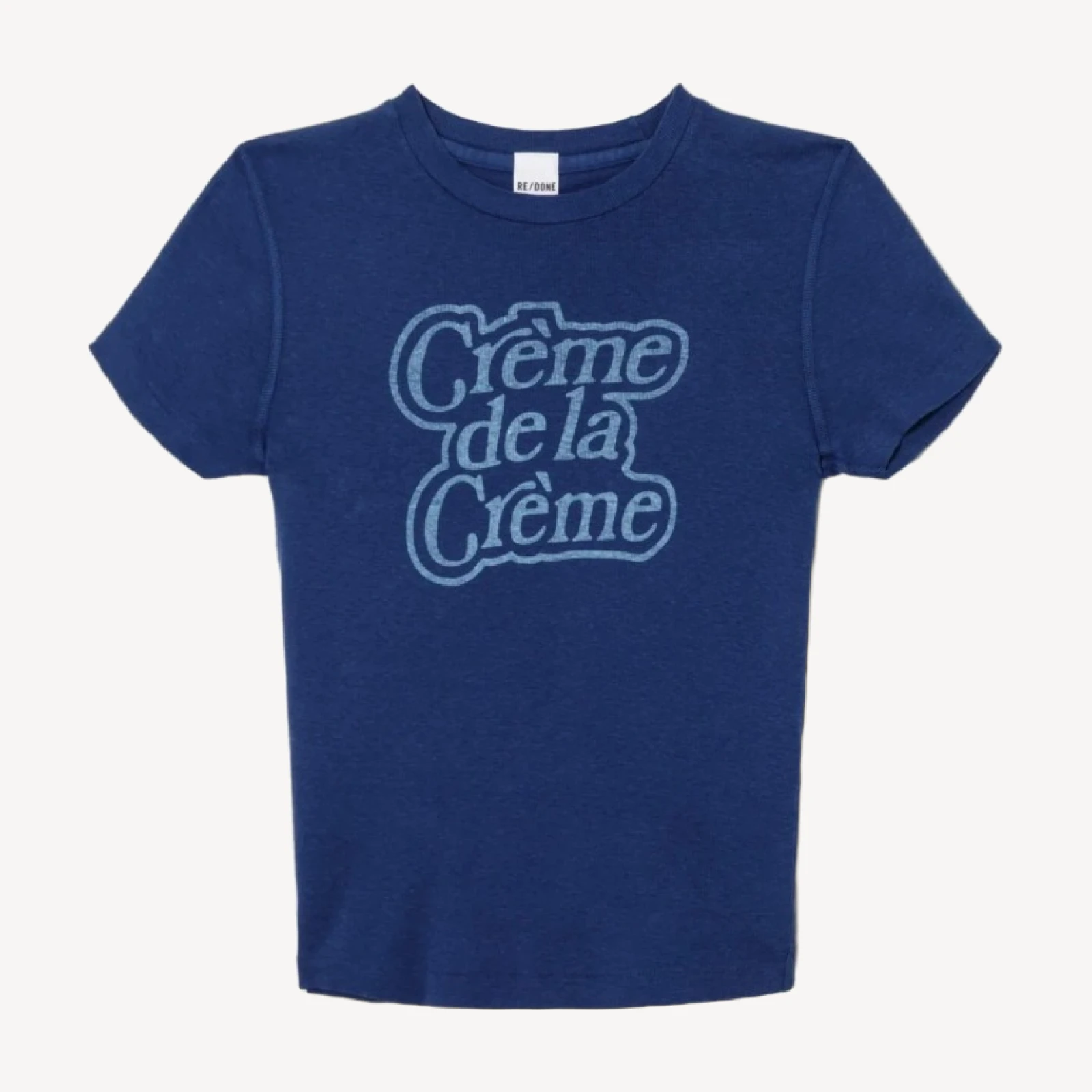 90s Baby "Créme De La Créme" Tee - Postman Blue