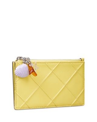 Tory Burch Fleming Charm Zip Card Case