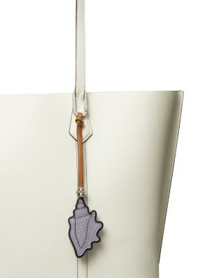 Tory Burch Conch Shell Leather Key Fob