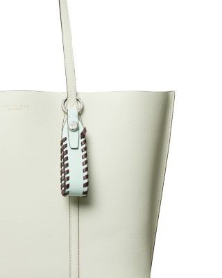 Tory Burch Woven Leather Key Fob