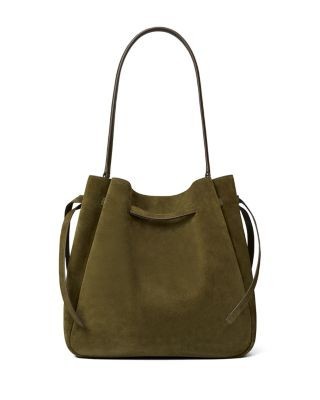 Tory Burch Romy Large Suede Hobo Bag