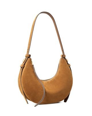 Tory Burch Romy Suede Half Moon Shoulder Bag