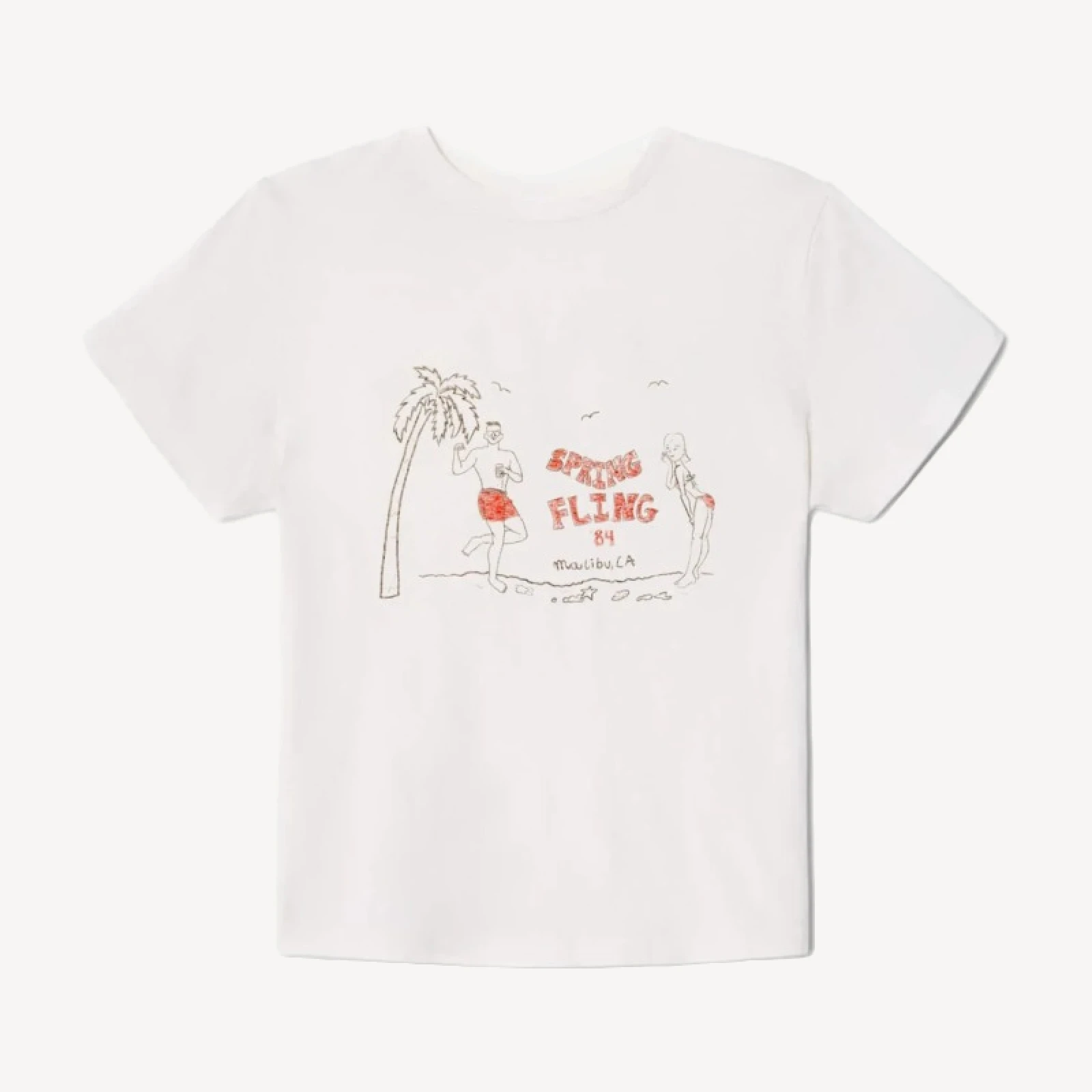 Classic "Spring Fling" Tee - Vintage White