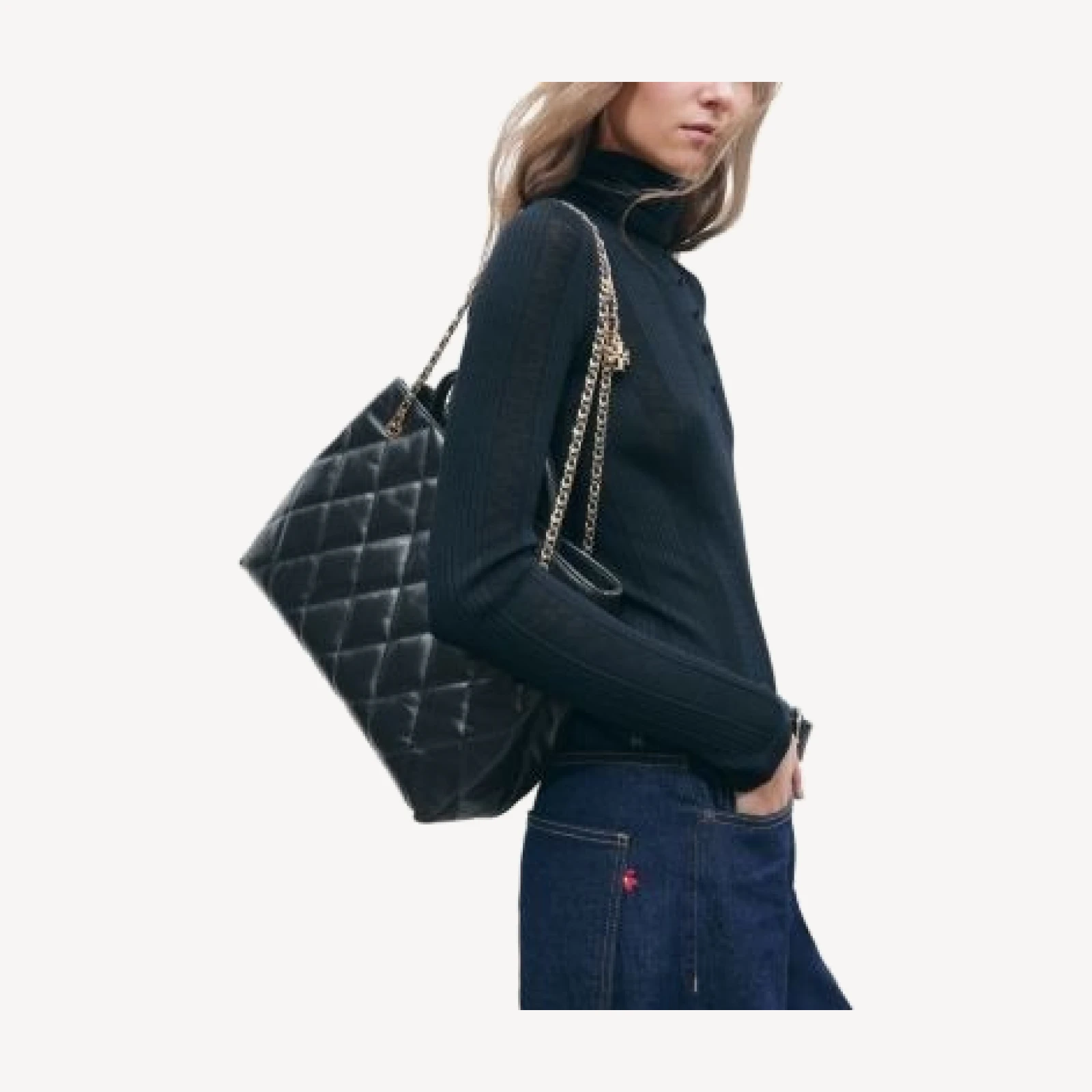 Tory Burch Fleming Quilted Leather Carryall