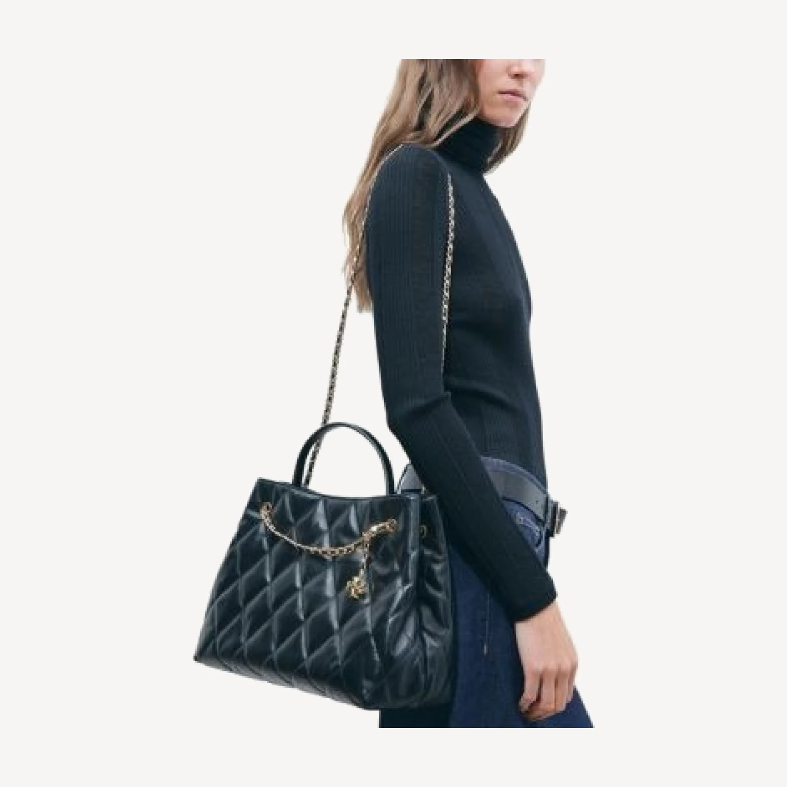 Tory Burch Fleming Quilted Leather Carryall