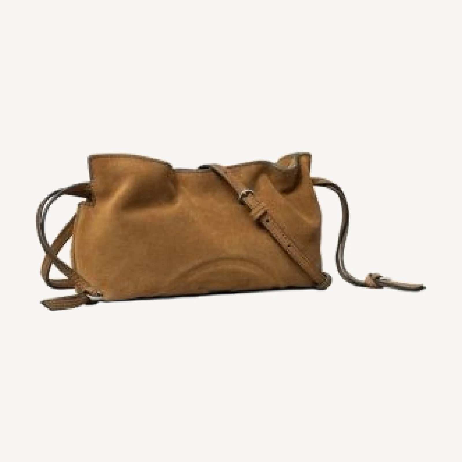 Tory Burch Ella Suede Drawstring Pouch