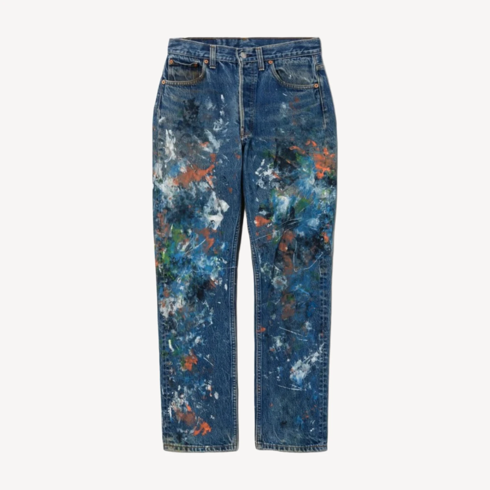 80s Paint Splattered Levis 501 -#123