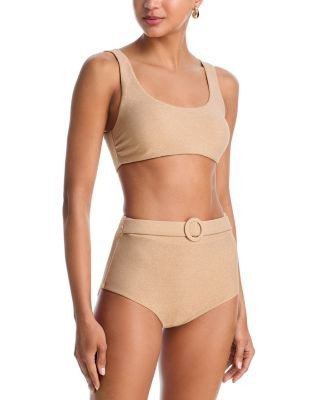 Ramy Brook Metallic Enya Bikini Top