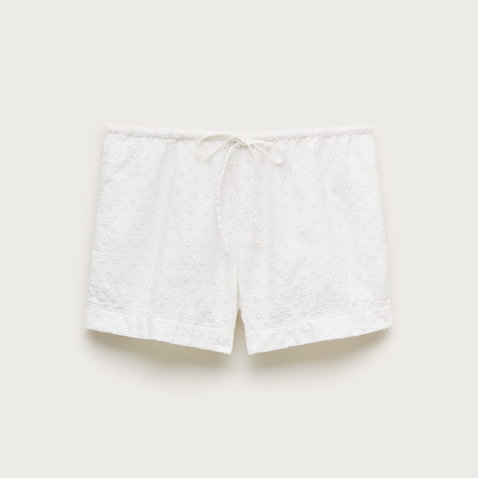 Cruise eyelet short in cotton poplin