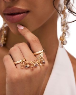 Ramy Brook Brielle Crystal Connected Double Ring