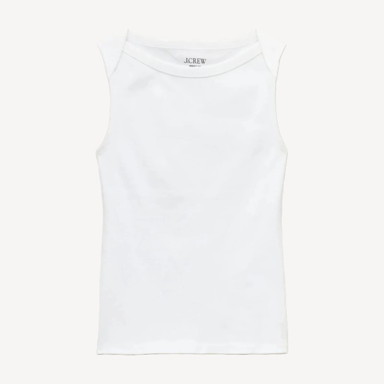 Perfect-fit boatneck tank top