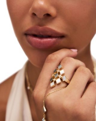 Ramy Brook Eliza Two Tone Cocktail Ring