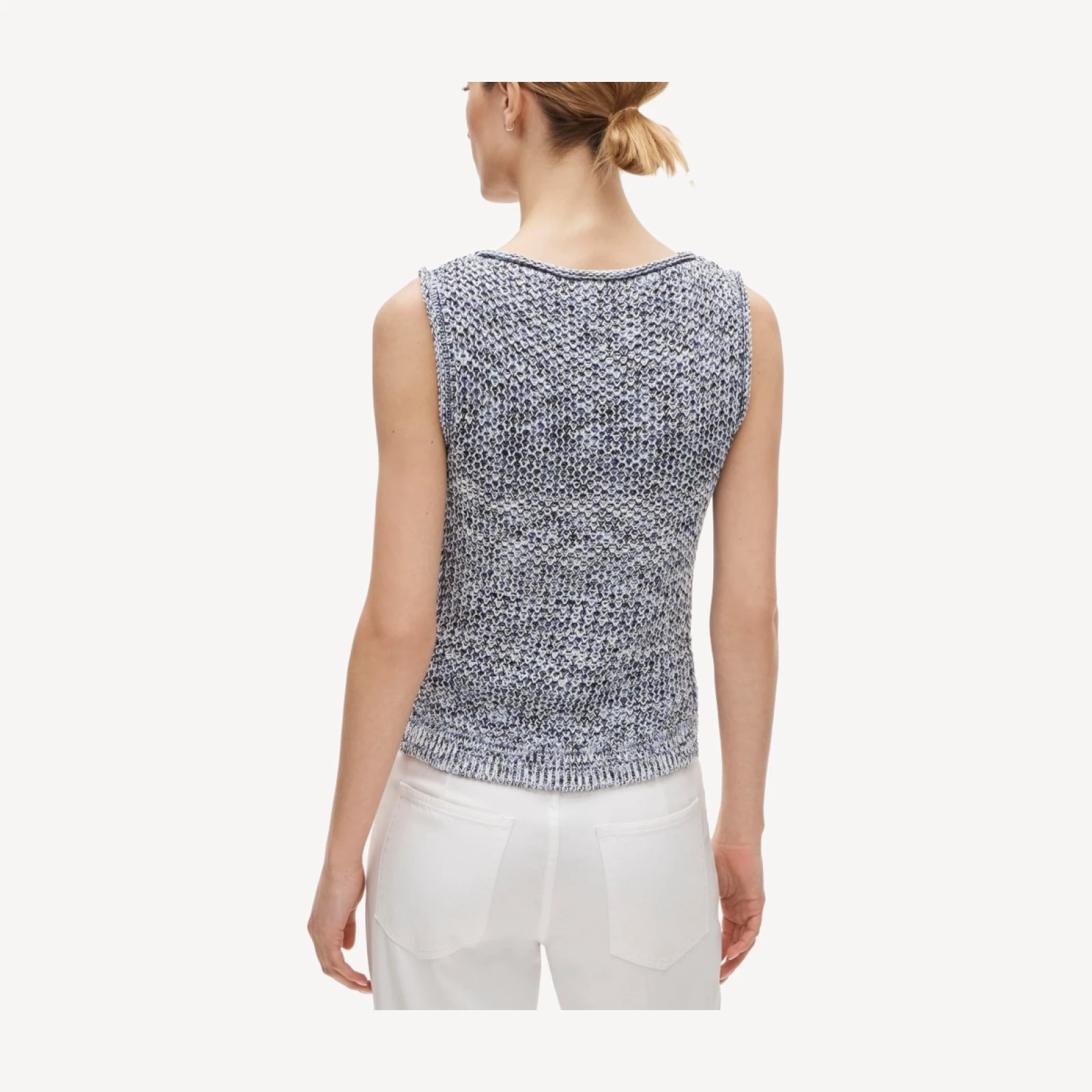 Space-dyed sweater-tank