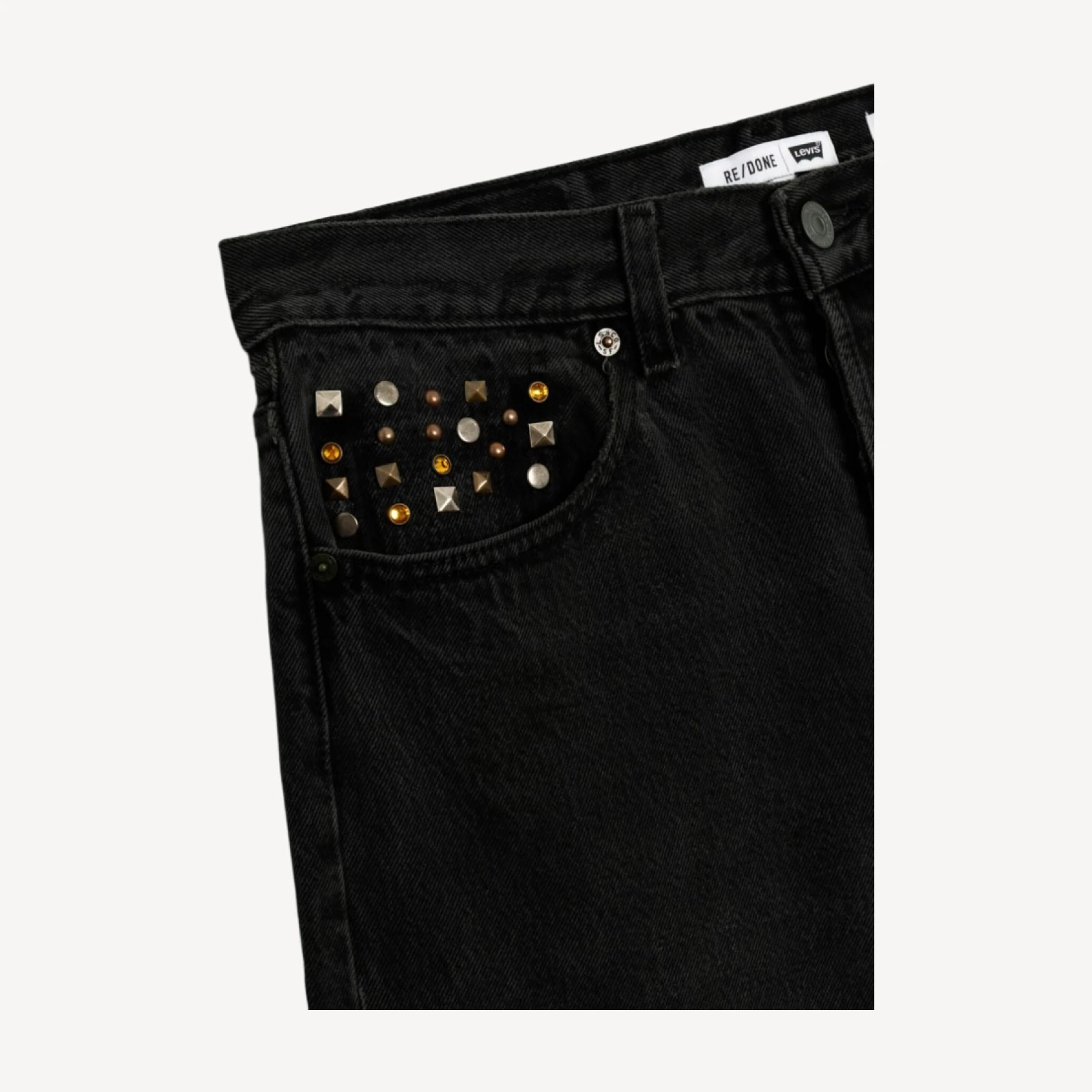 Levi's Multi Stud Boyfriend Jean - Black Multi Stud
