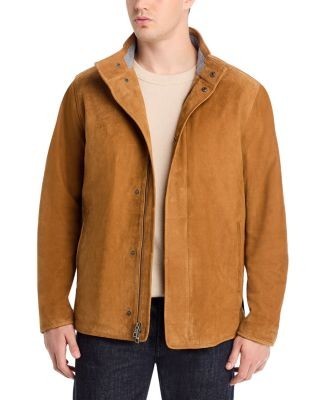 Peter Millar Norwalk Nubuck Leather Coat