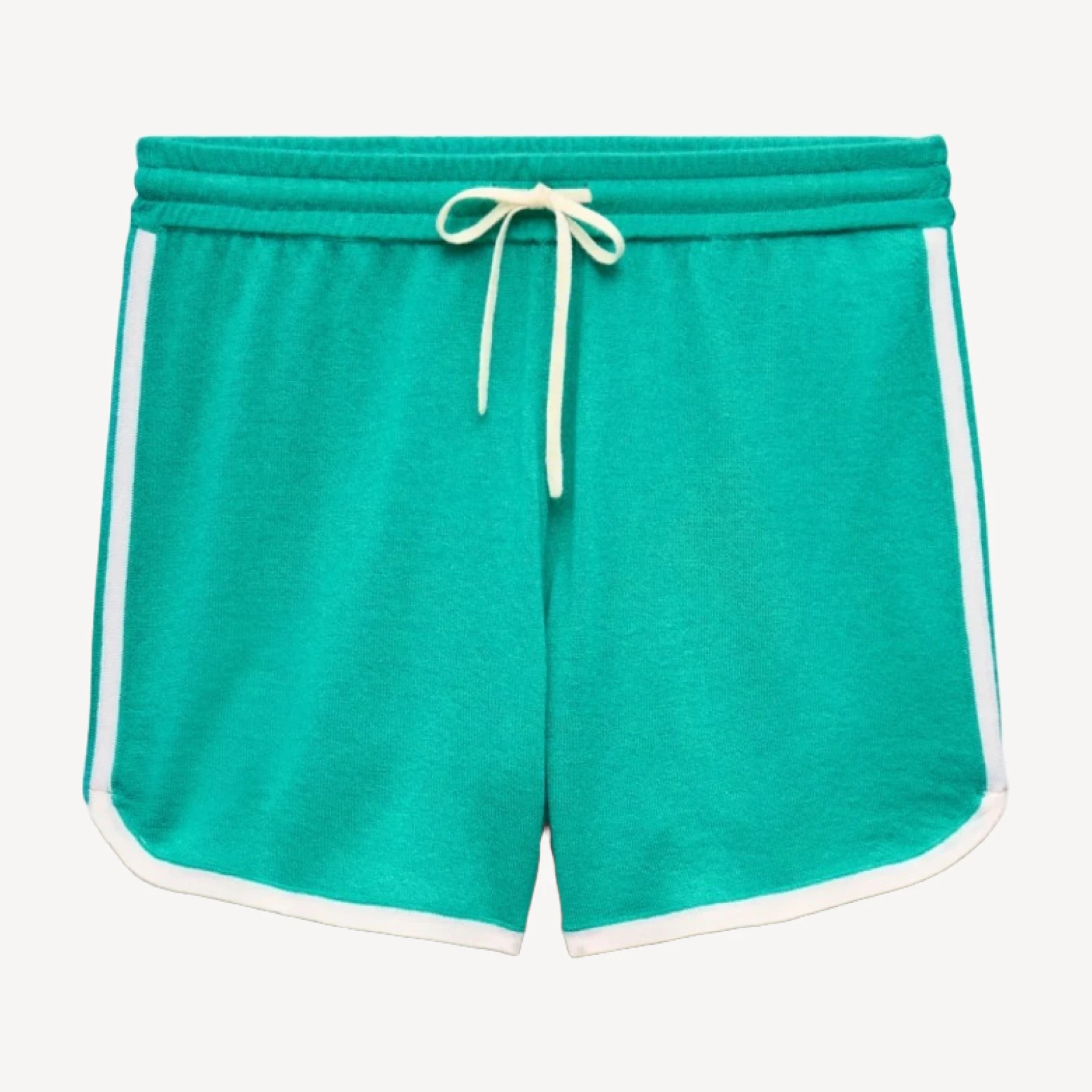 Featherweight cashmere drawstring short