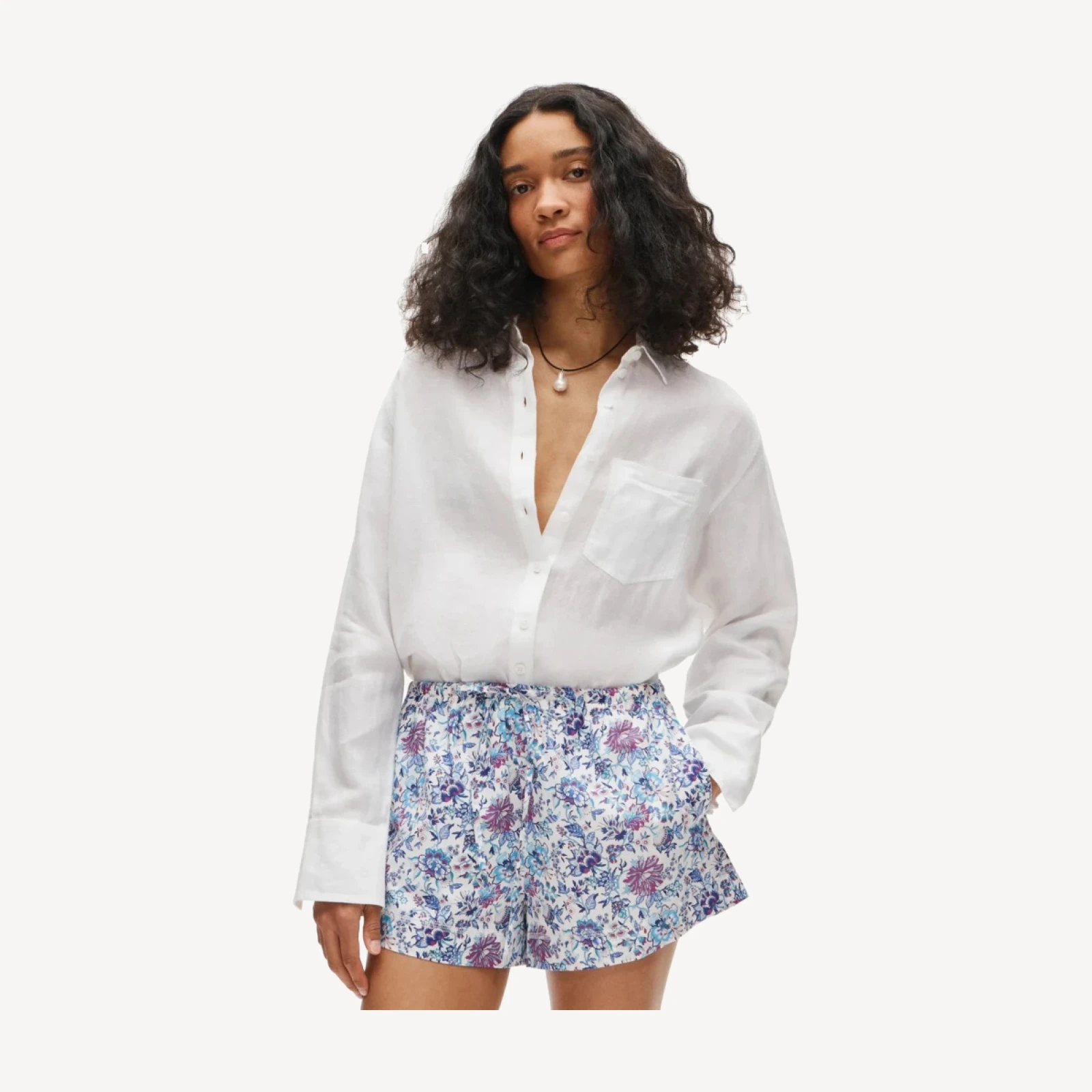 Cruise short in Liberty® blue Christelle fabric