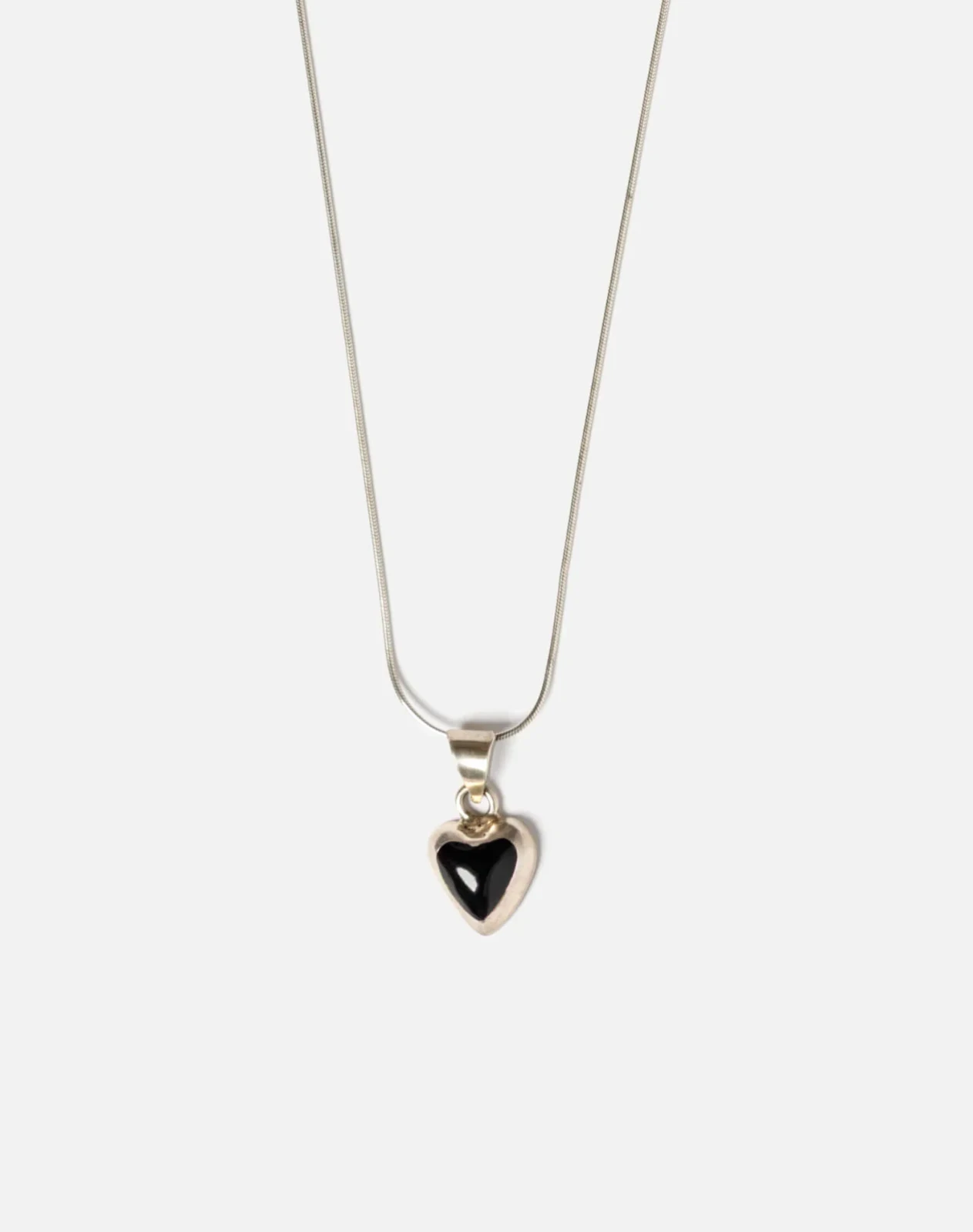 RE/DONE Vintage | 90s Onyx Heart Necklace