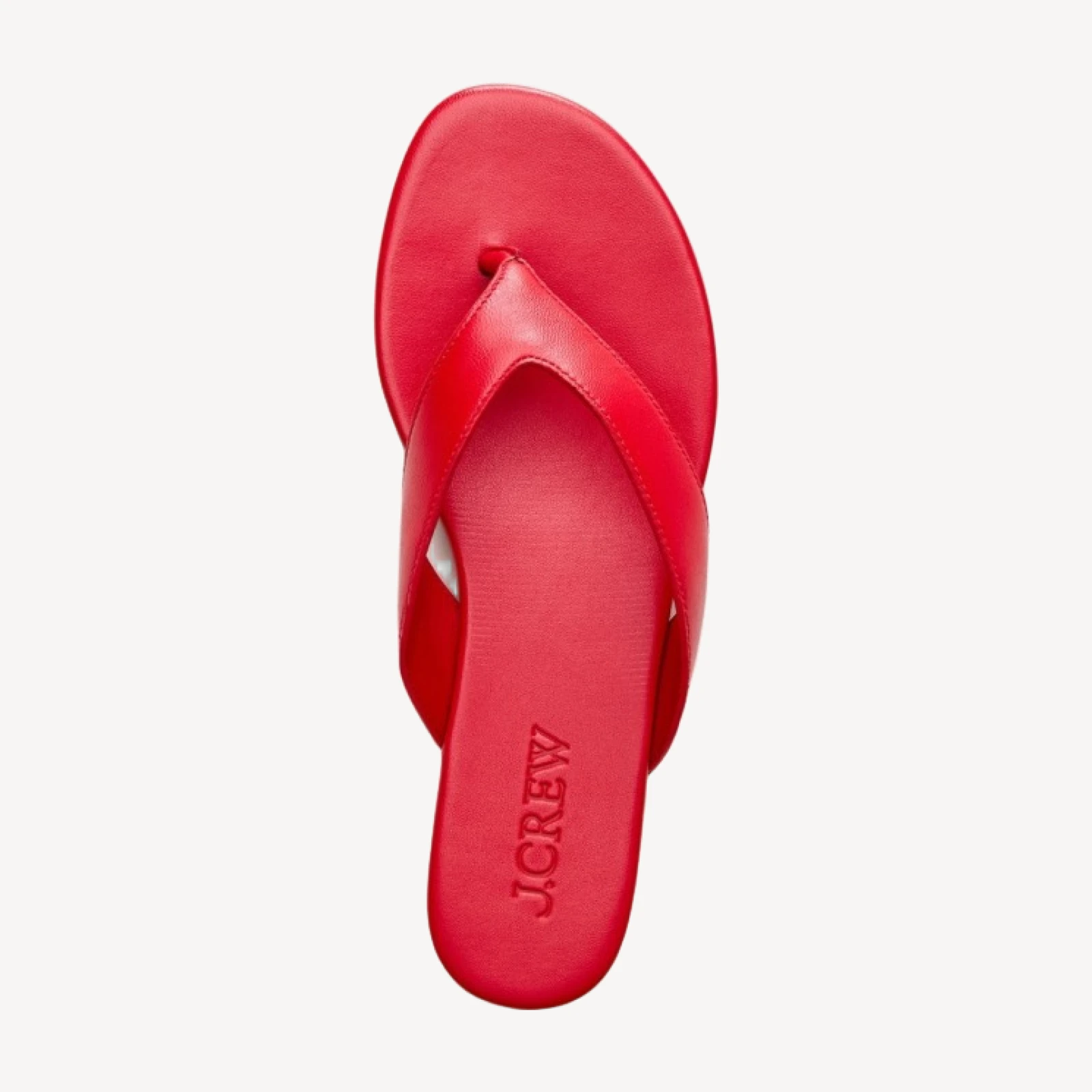 Audrey slim thong sandals in leather