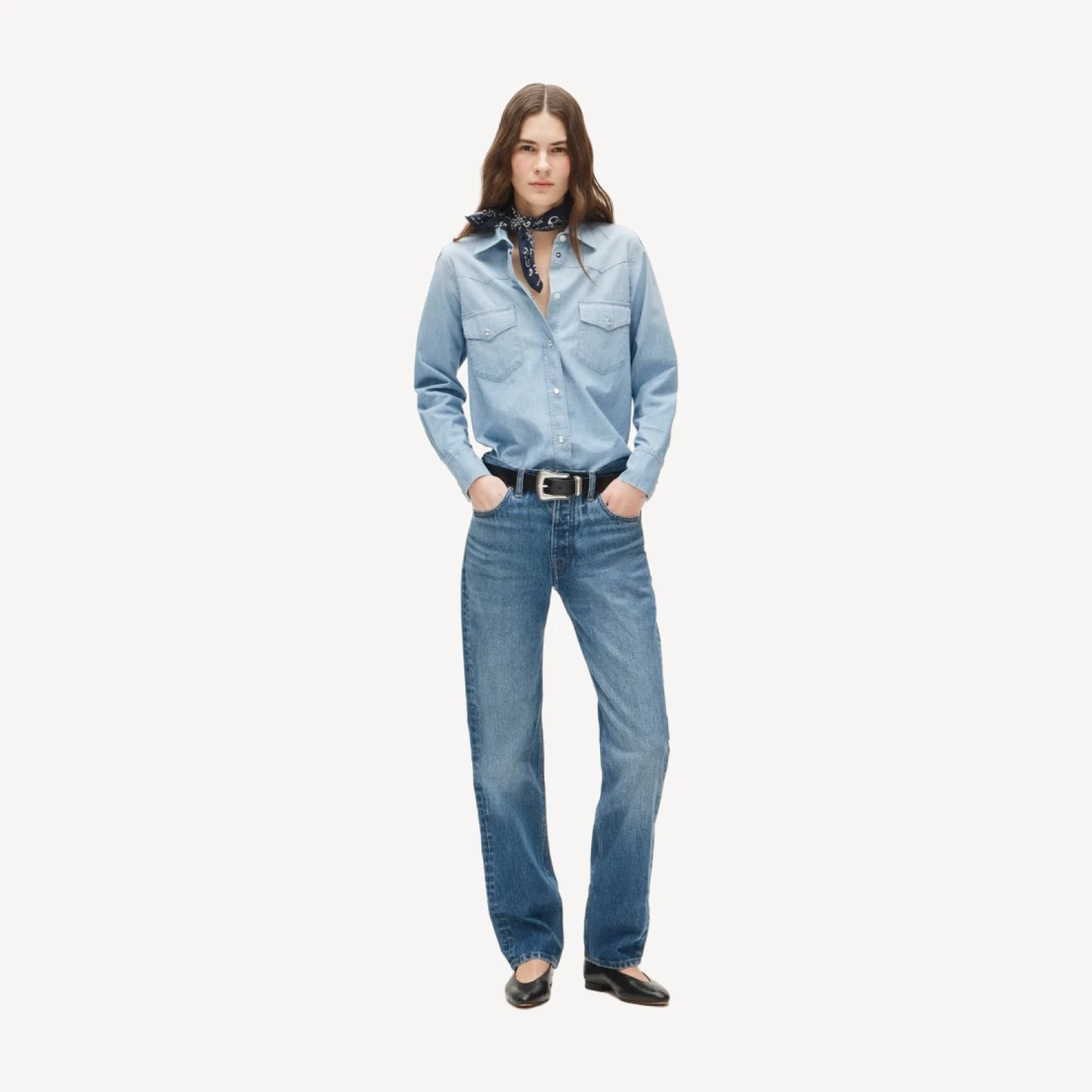 Western straight jean