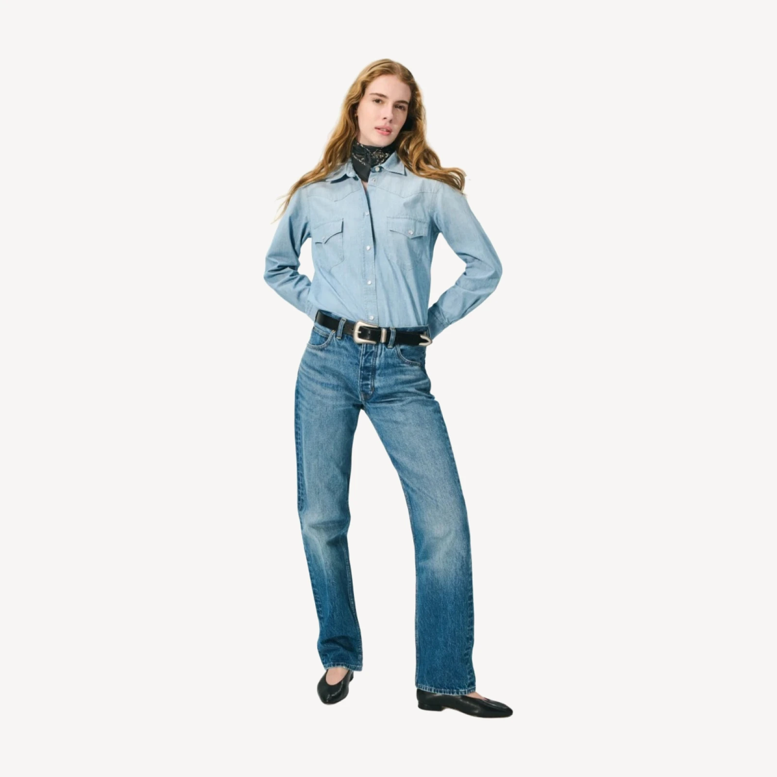 Western straight jean