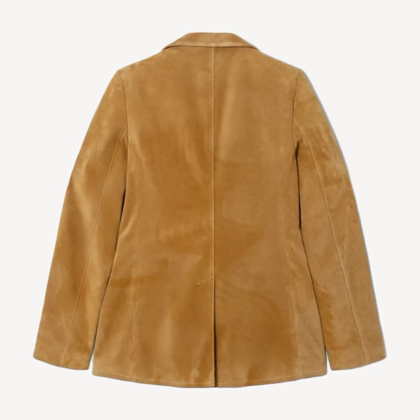 Classic Suede Blazer - Tobacco