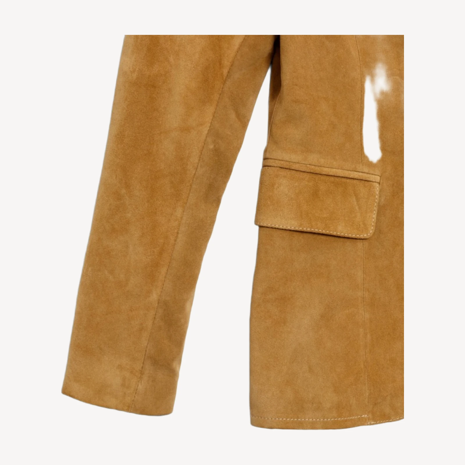 Classic Suede Blazer - Tobacco