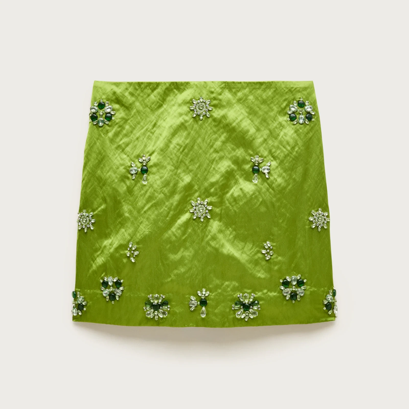 Collection Fairfax embellished mini skirt in memory satin