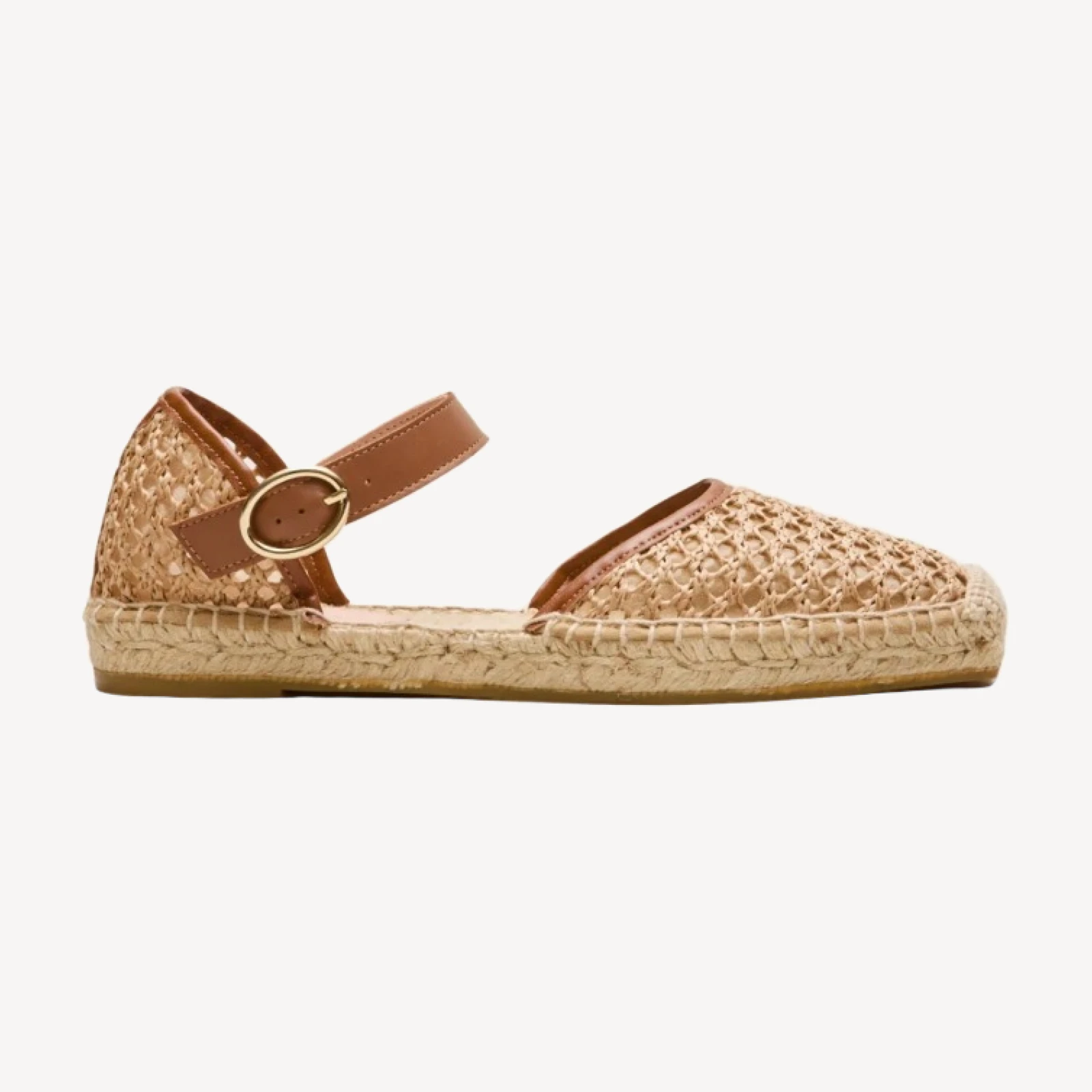 Made-in-Spain Sophie woven ankle-strap espadrilles