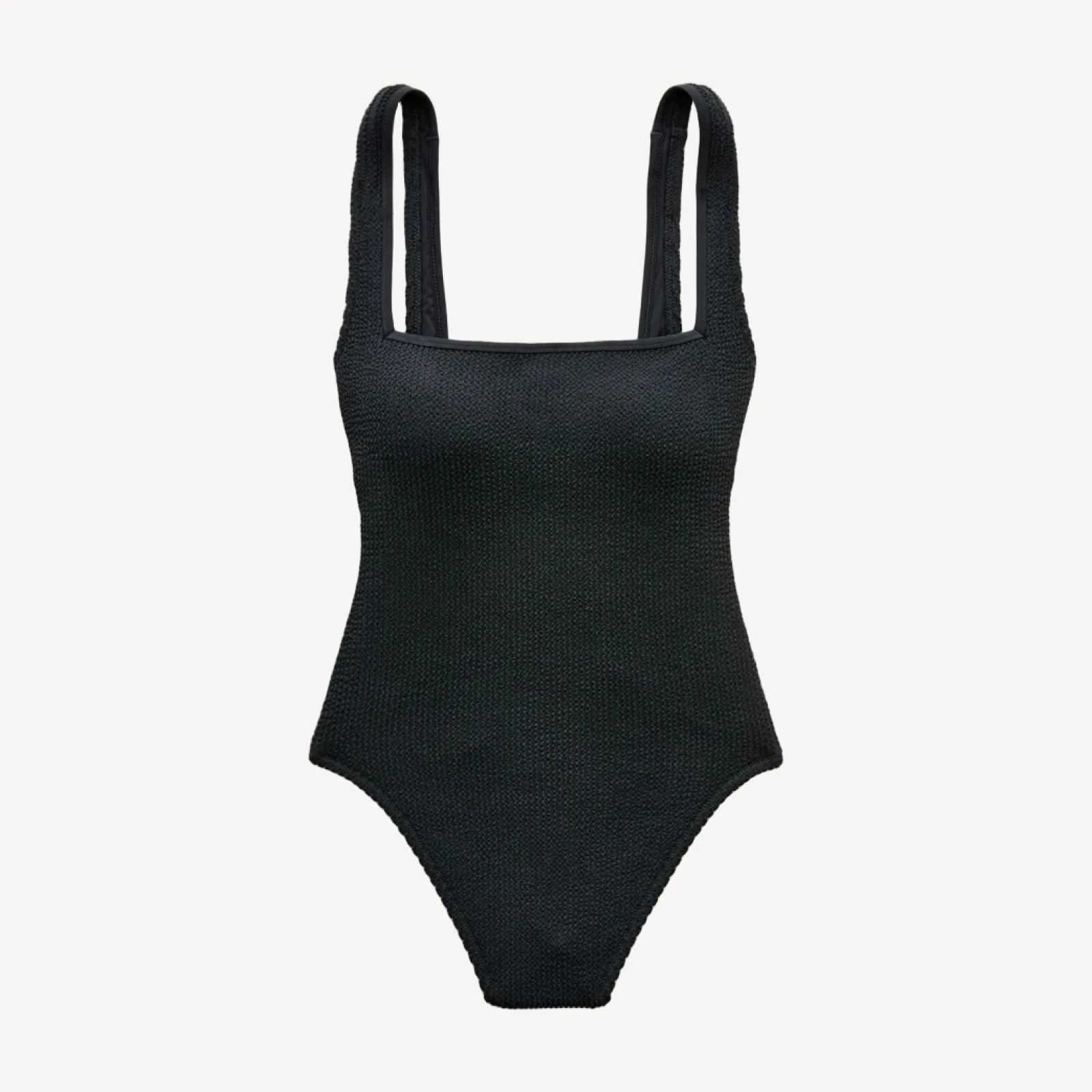 Squareneck scrunchie one-piece