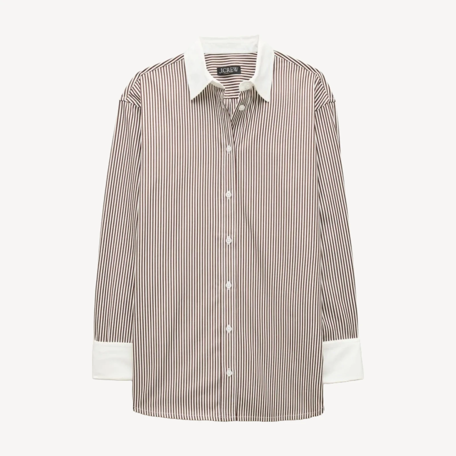 Esme relaxed-fit button-up shirt in striped Greenwich poplin