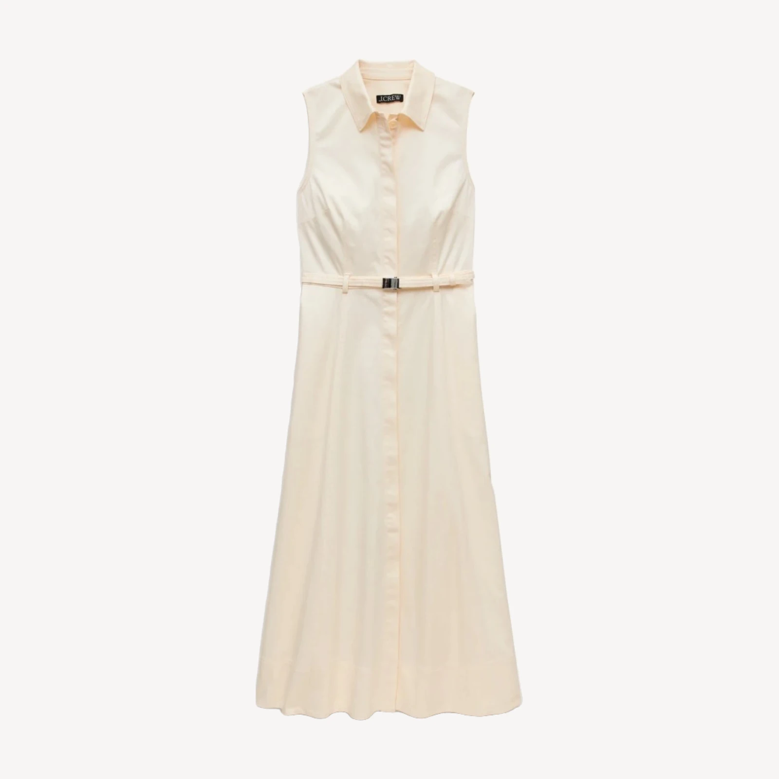 Belted shirt-dress