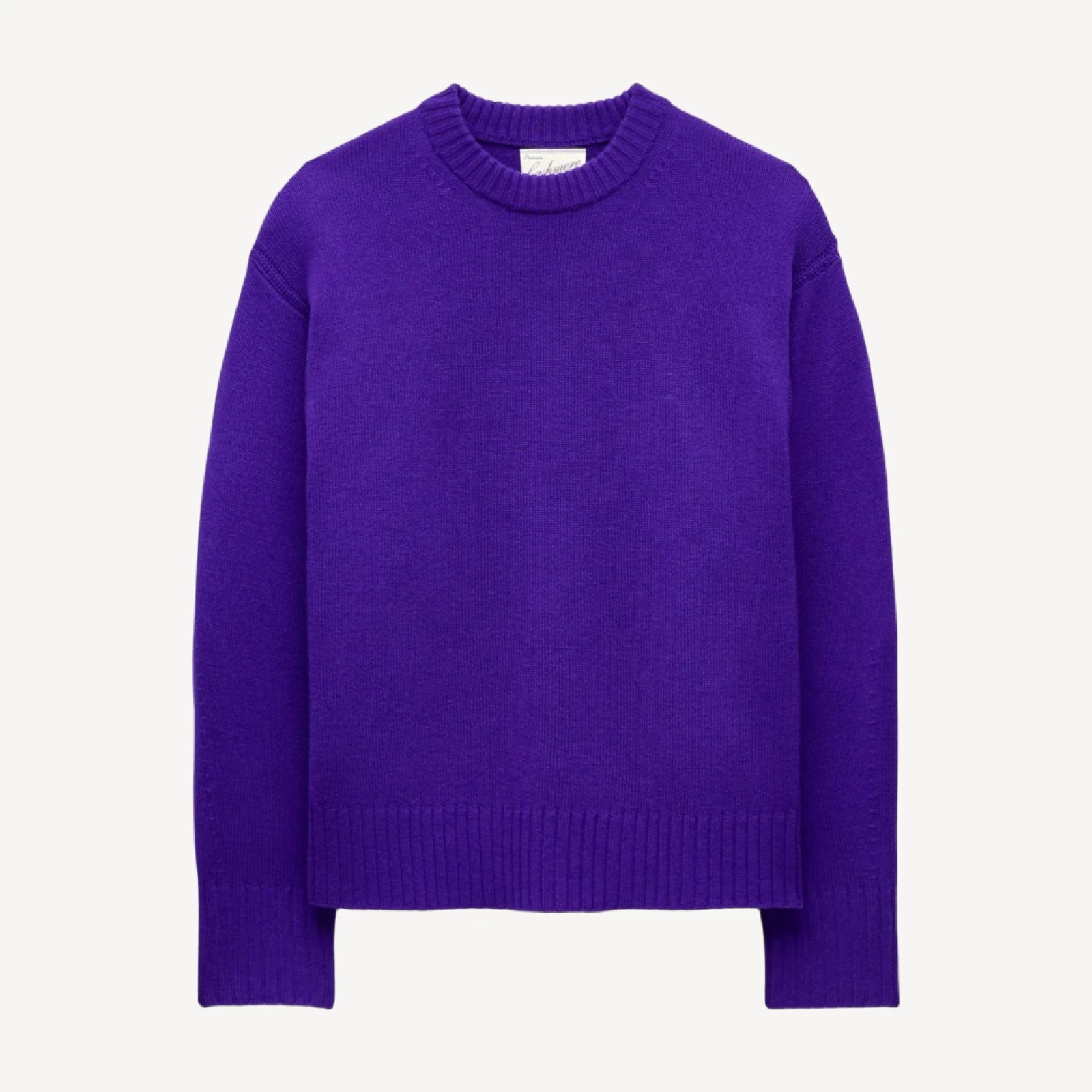 Oversized cashmere crewneck sweater
