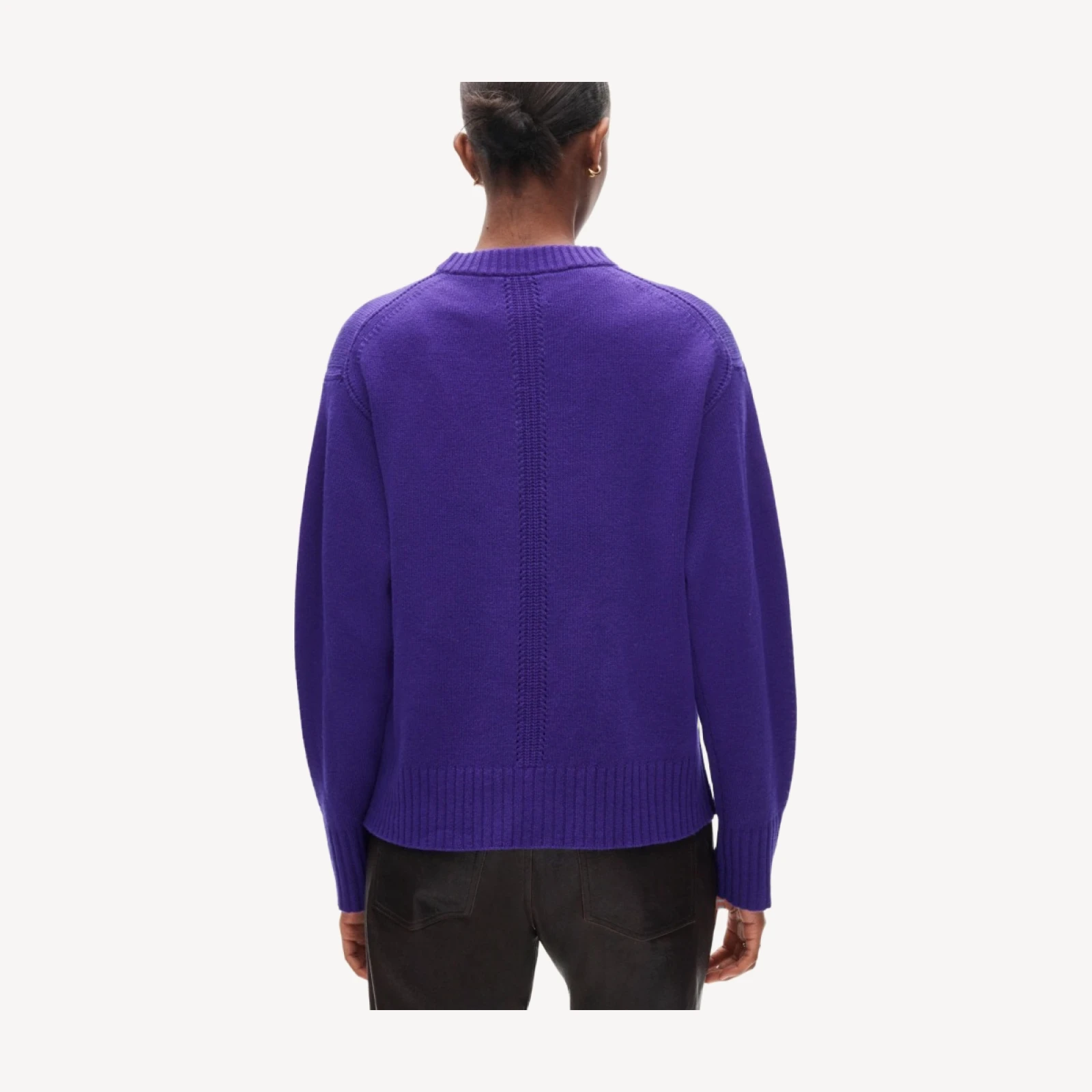 Oversized cashmere crewneck sweater