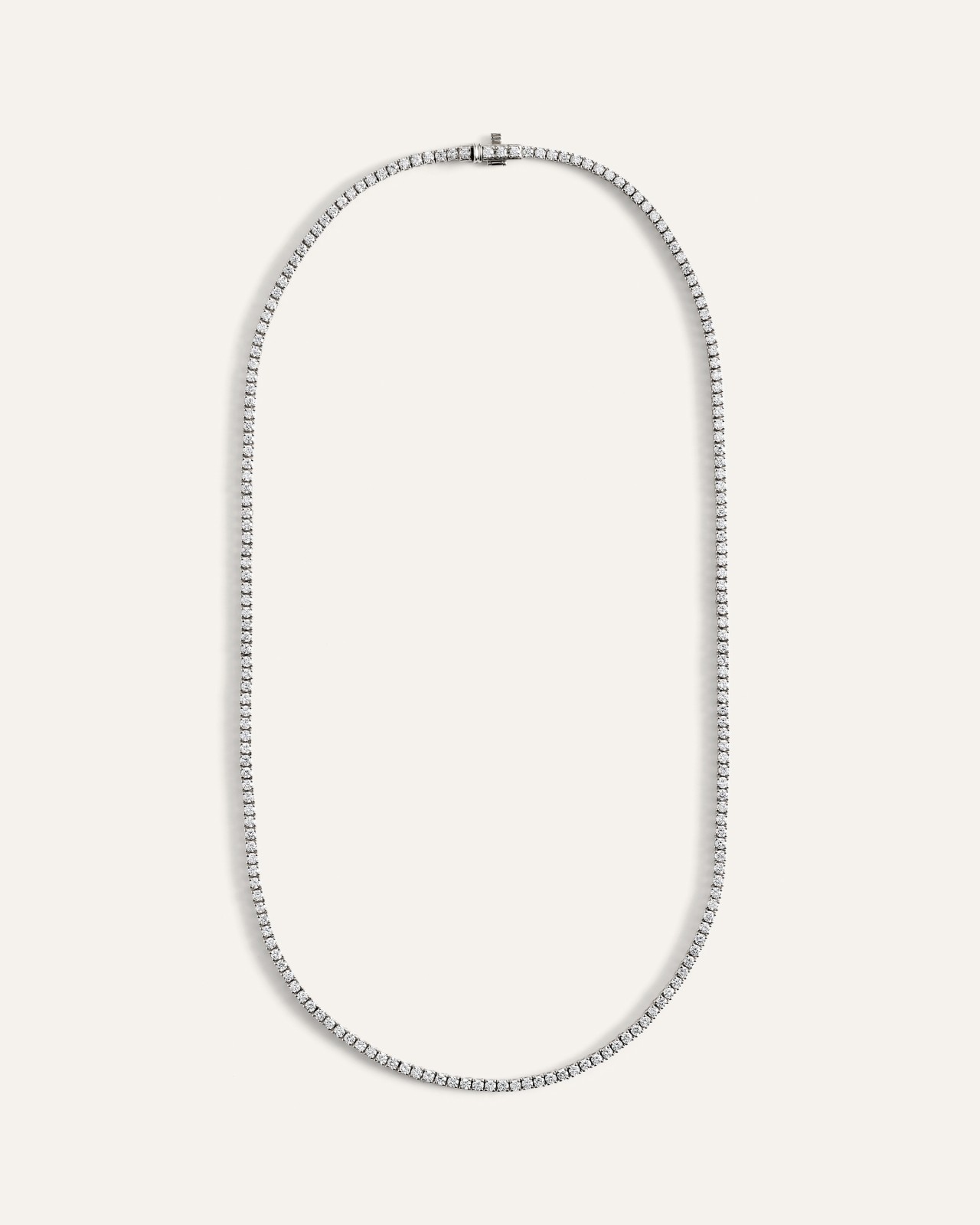 14K Gold Lab Grown Diamond Tennis Necklace - 5ctw
