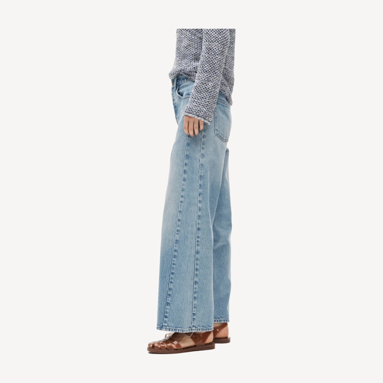 Everyday wide-leg ankle jean