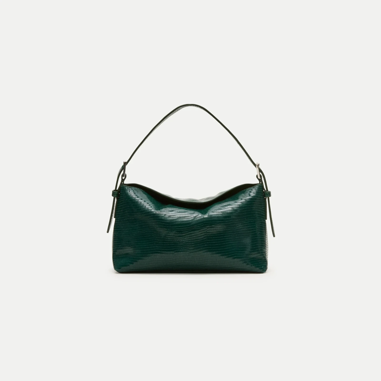 Berkeley small shoulder bag in lizard-embossed leather