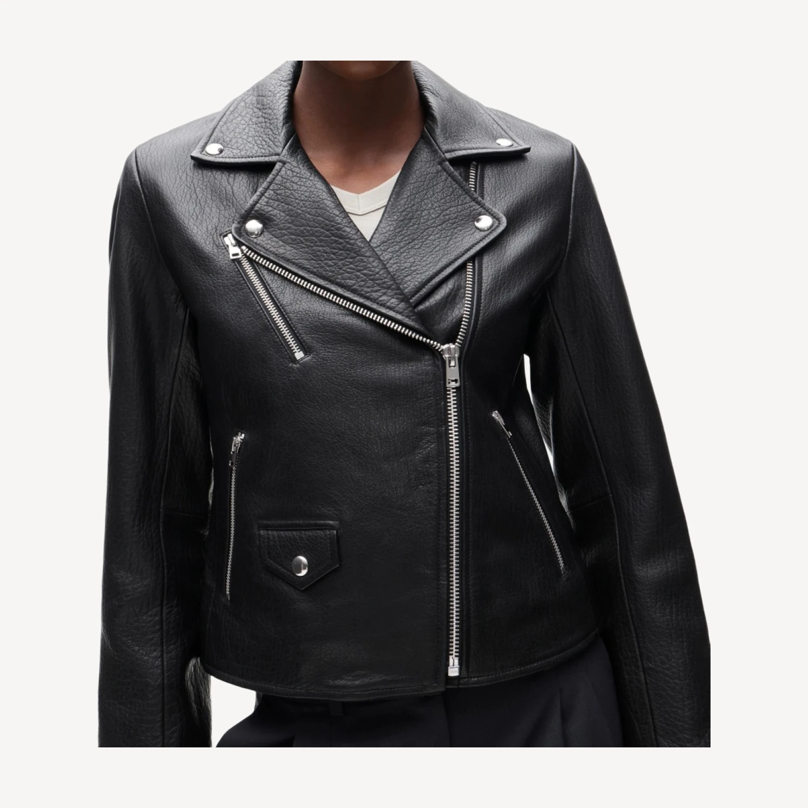 Collection leather moto jacket