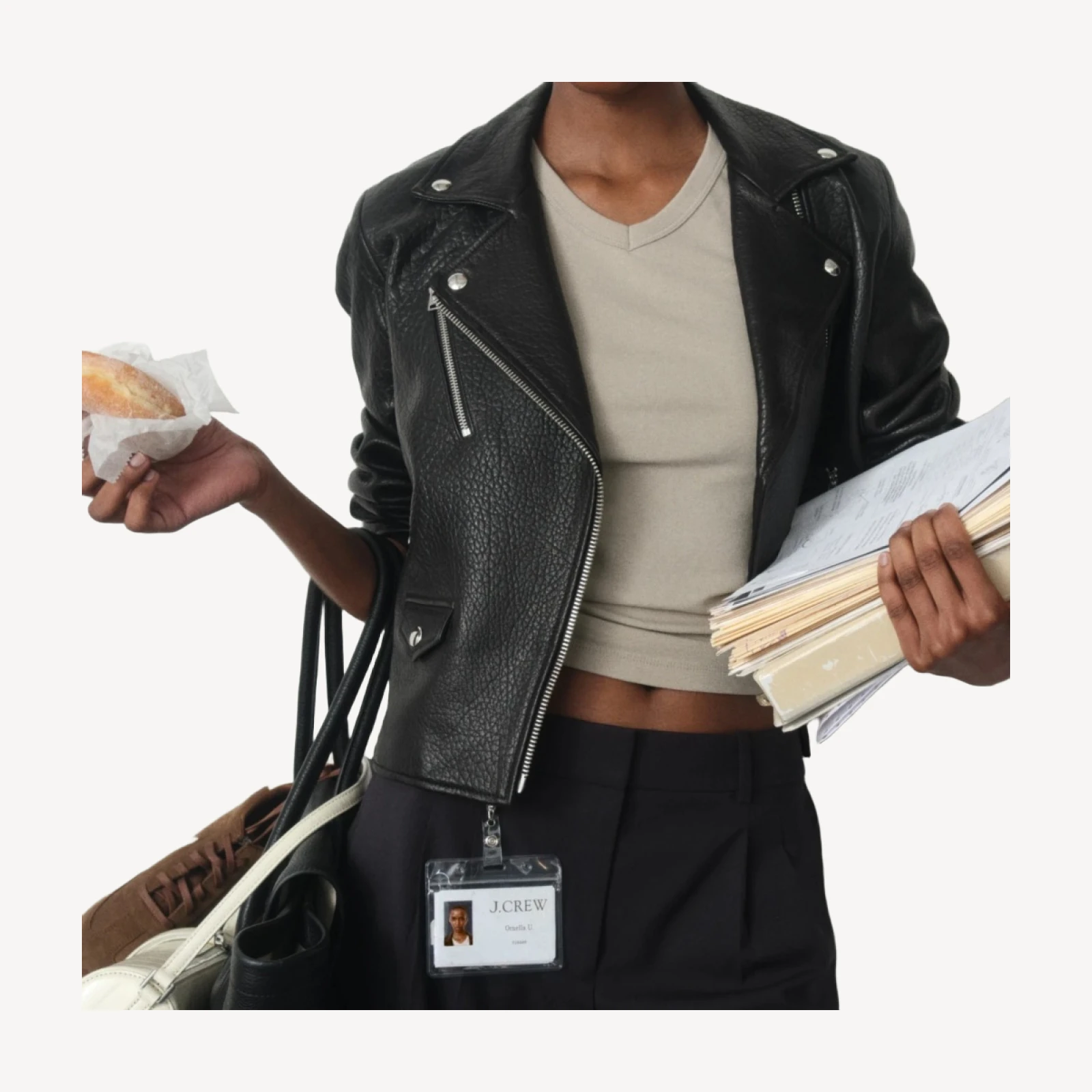 Collection leather moto jacket