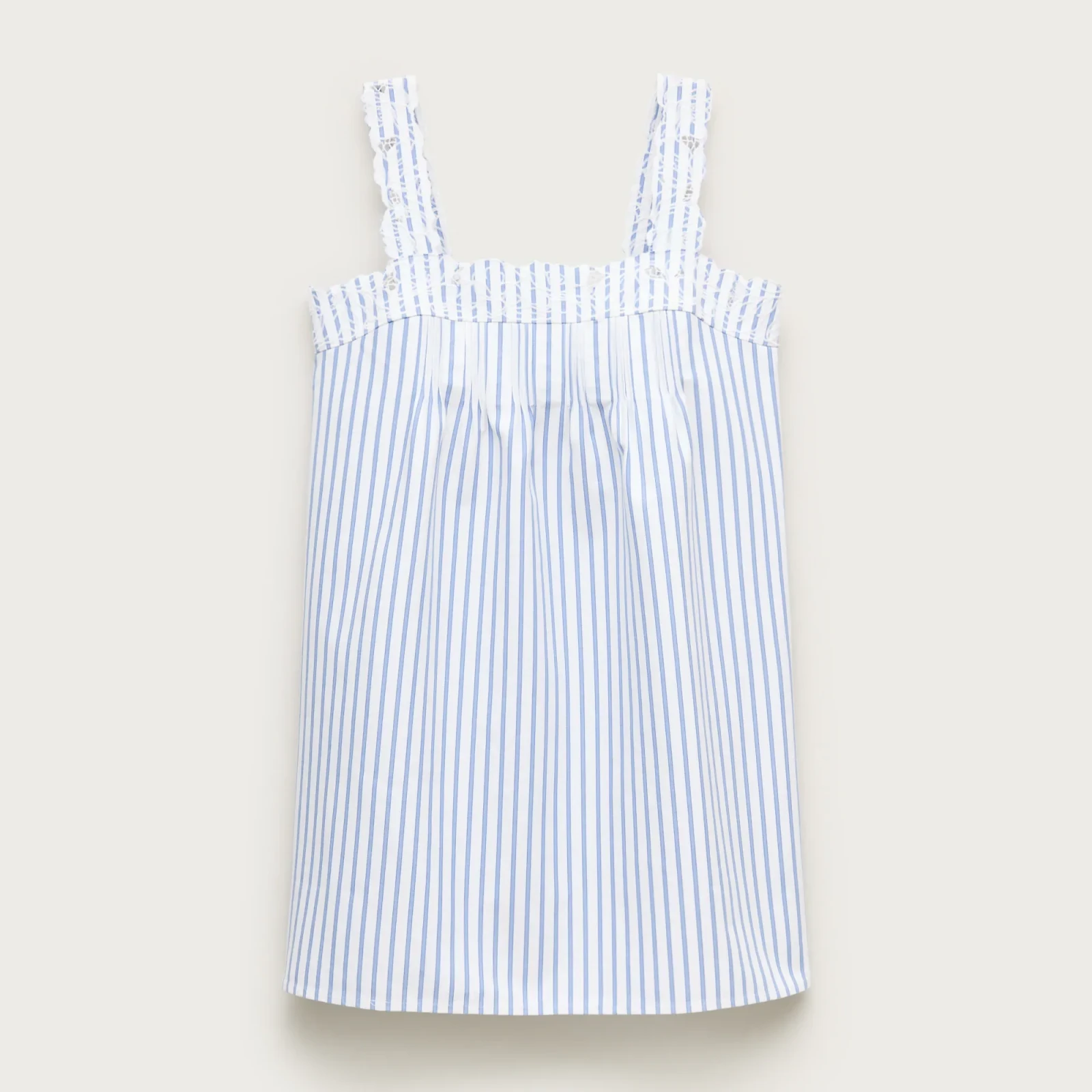Ondine mini dress in striped double cotton poplin