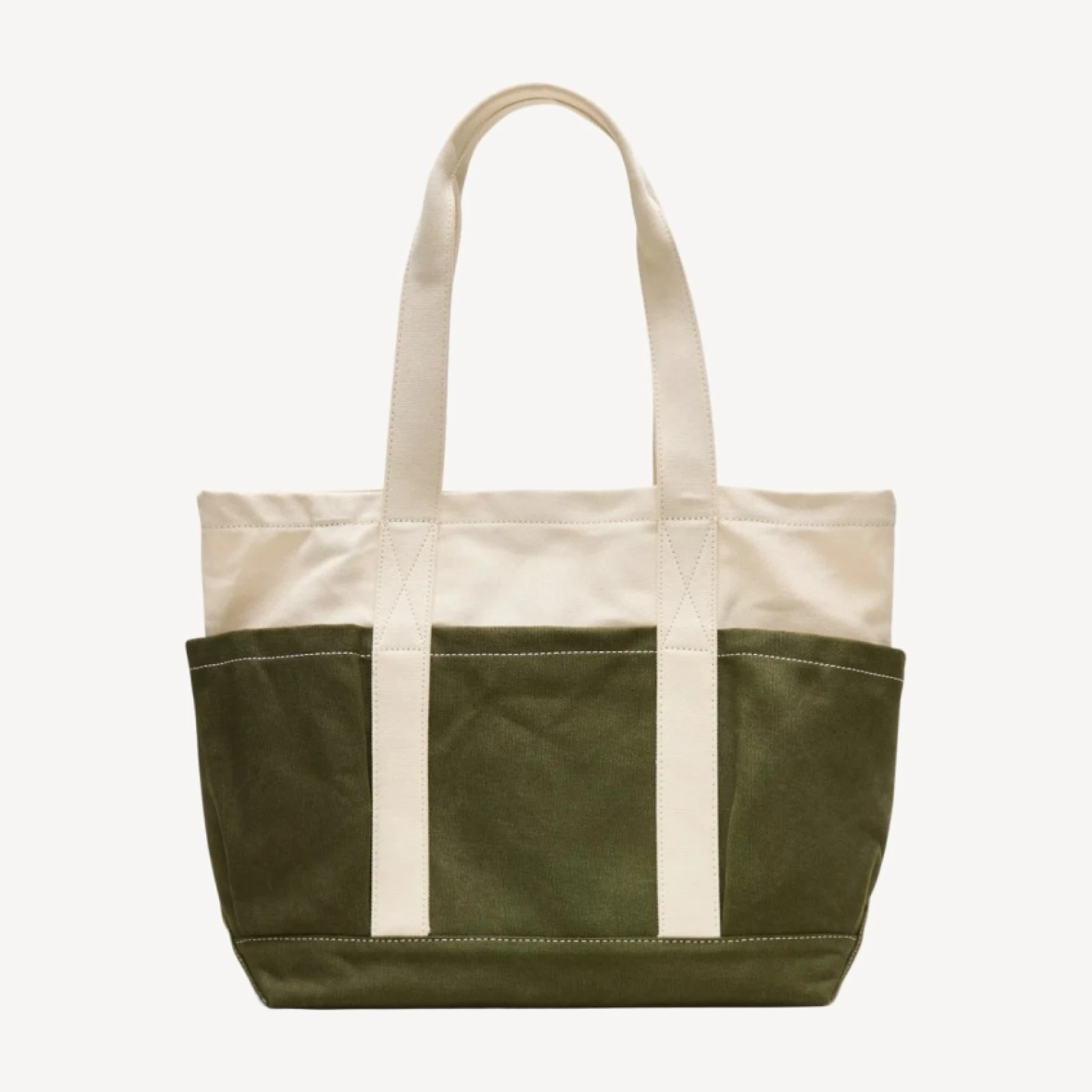 Medium Seaport tote bag in washed canvas