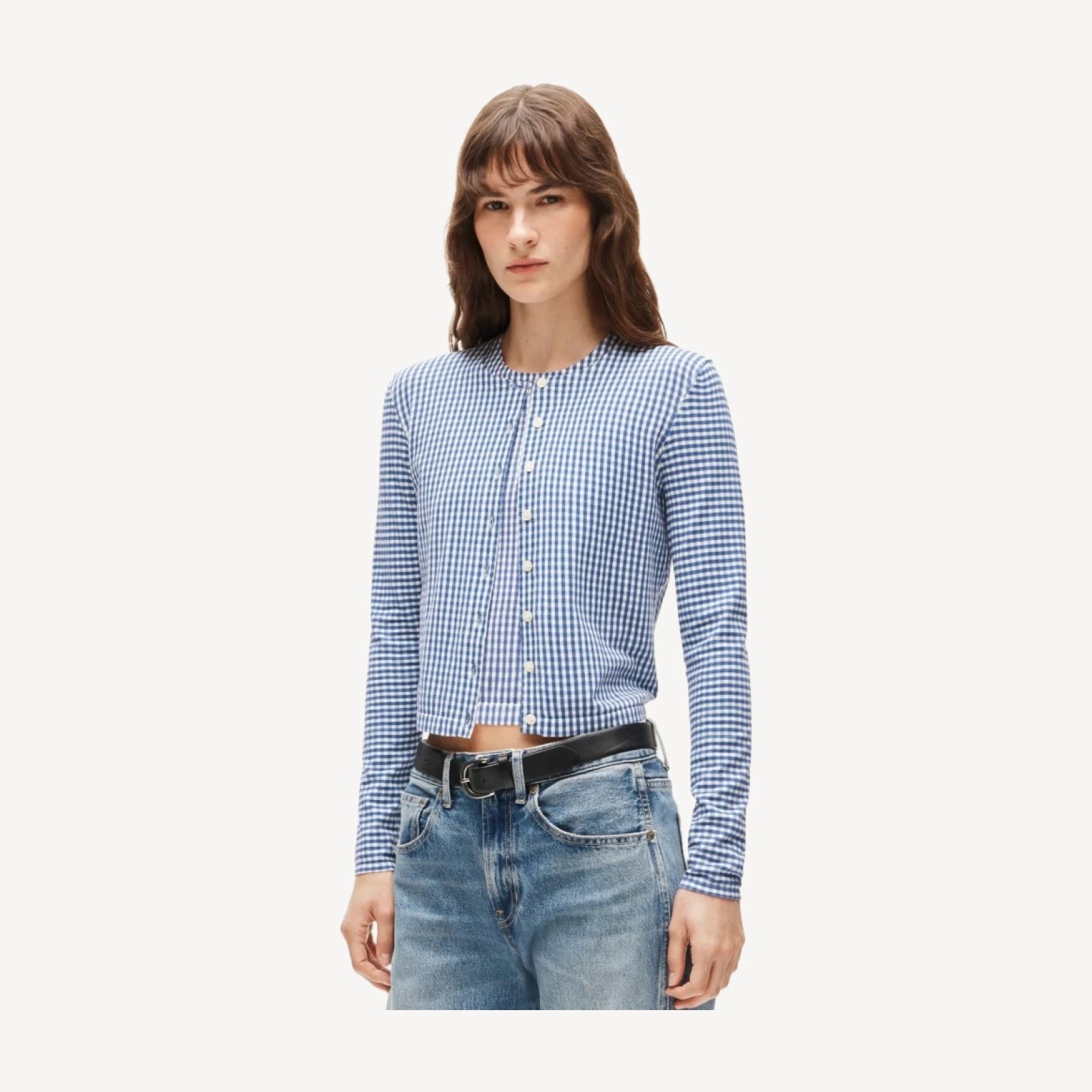 Jackie cardigan in gingham