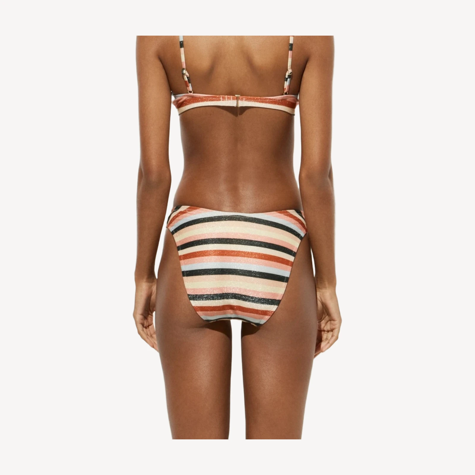Sparkle bikini bottom in stripe