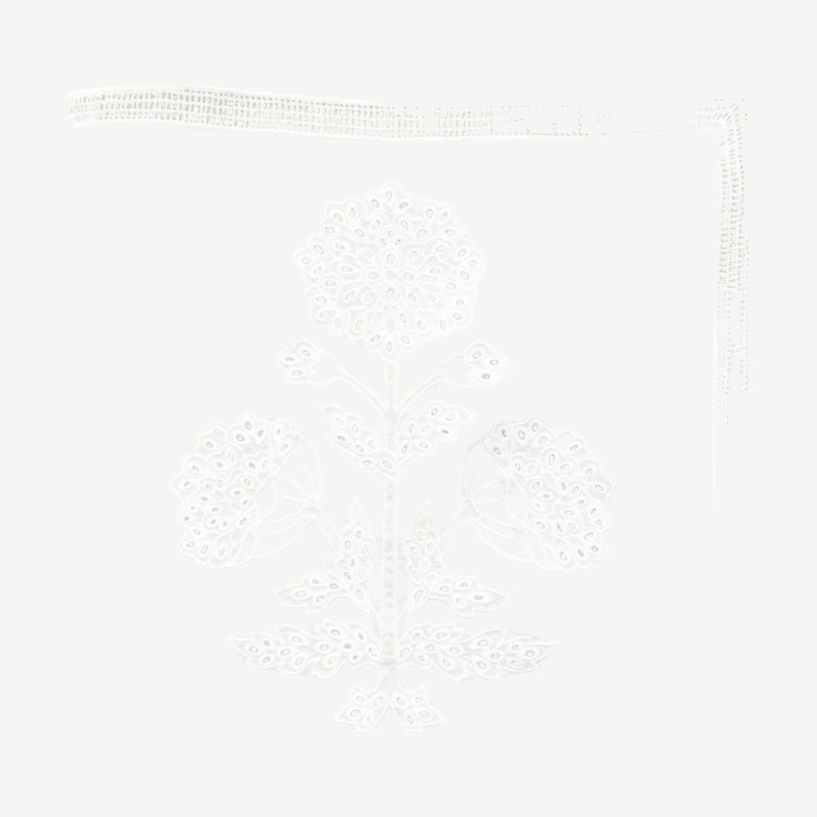 Étienne cropped button-up shirt in eyelet sateen