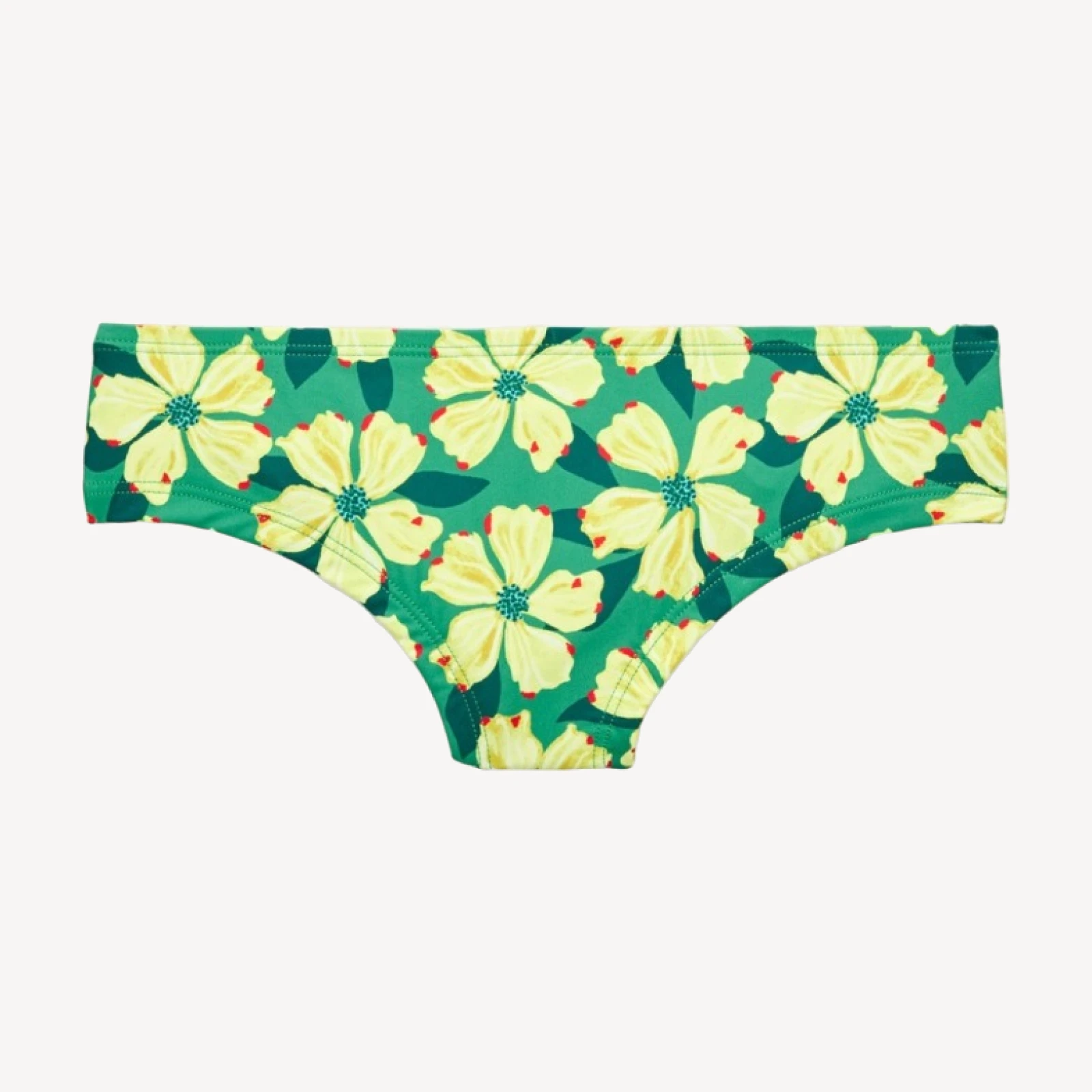 Brief bikini bottom in tropical floral