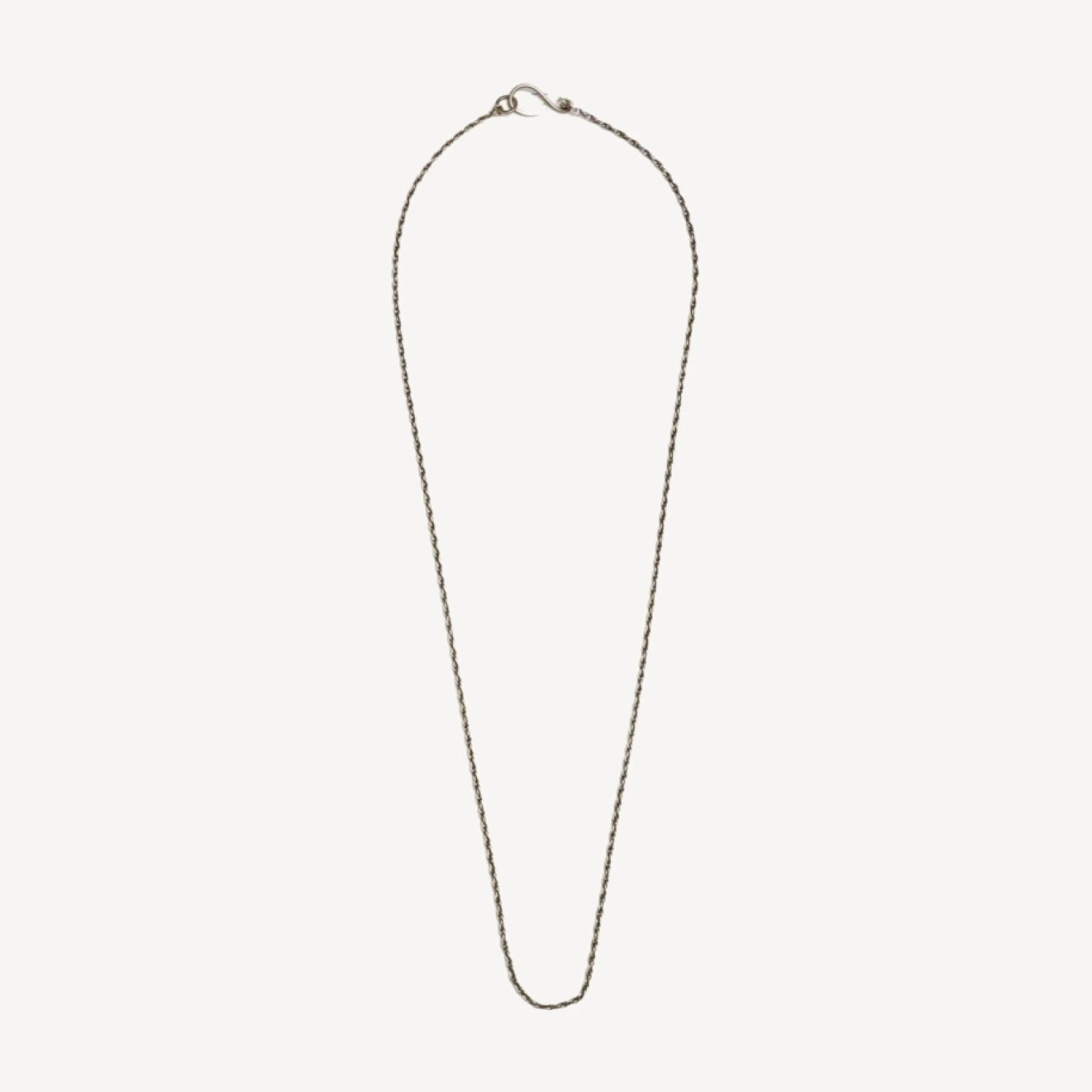 RE/DONE Vintage | 70s Sterling Silver Rope Chain with Hook